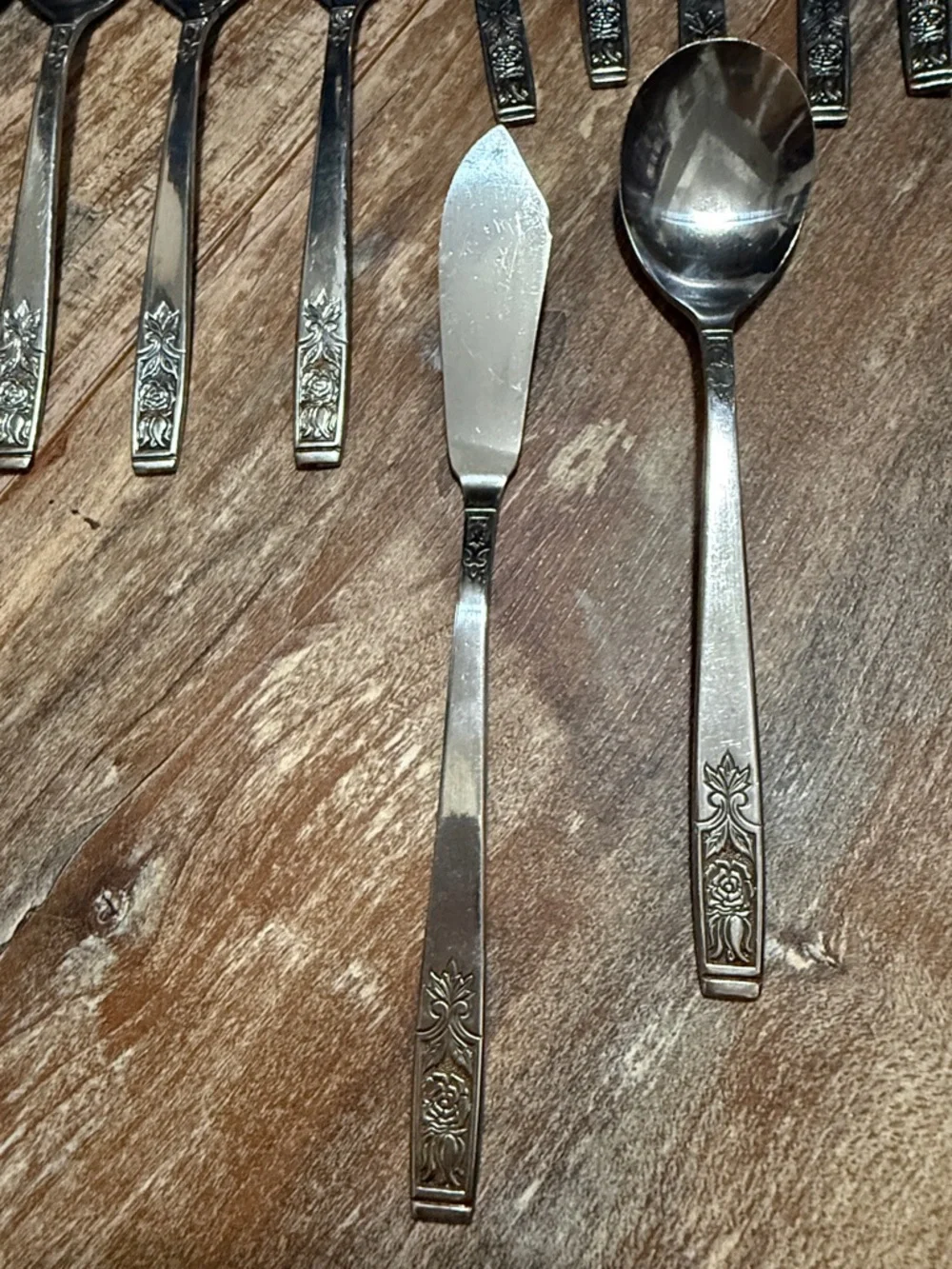Imperial International  Stainless Steel young Rose Flatware